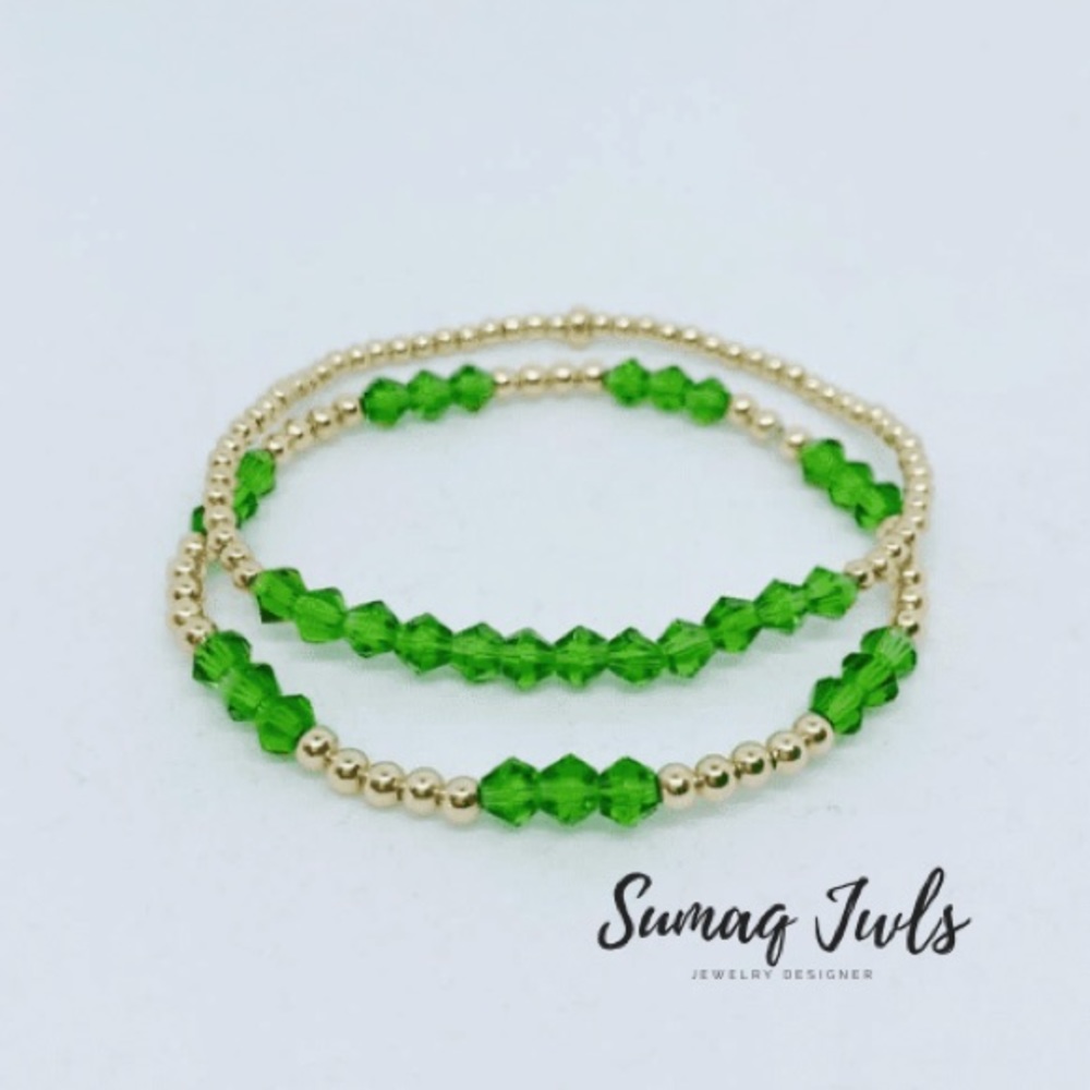 14k Gold Filled / Set 2 Bracelets